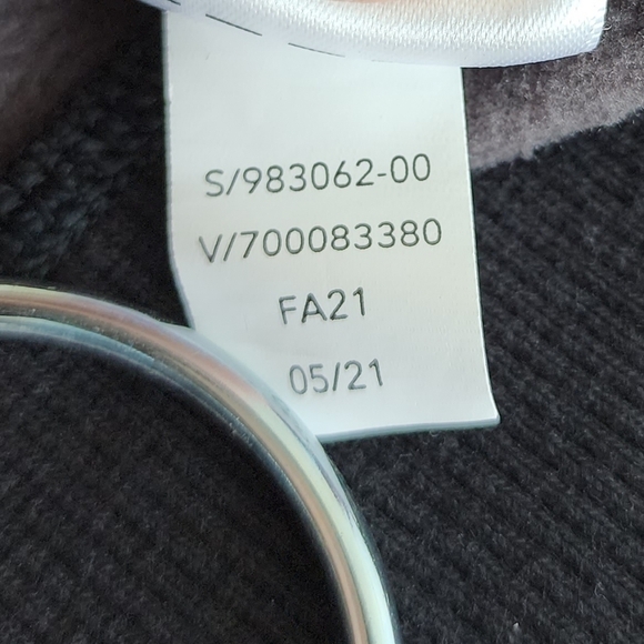 Athleta Triumph Camo Crewneck Sweatshirt Thumb Holes Black Gray XXS - Picture 12 of 12